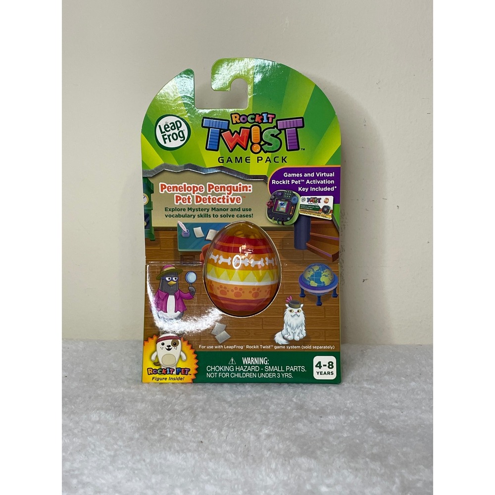 LeapFrog RockIt Twist Game Pack Penelope Penguin Pet Detective New‎ NIB